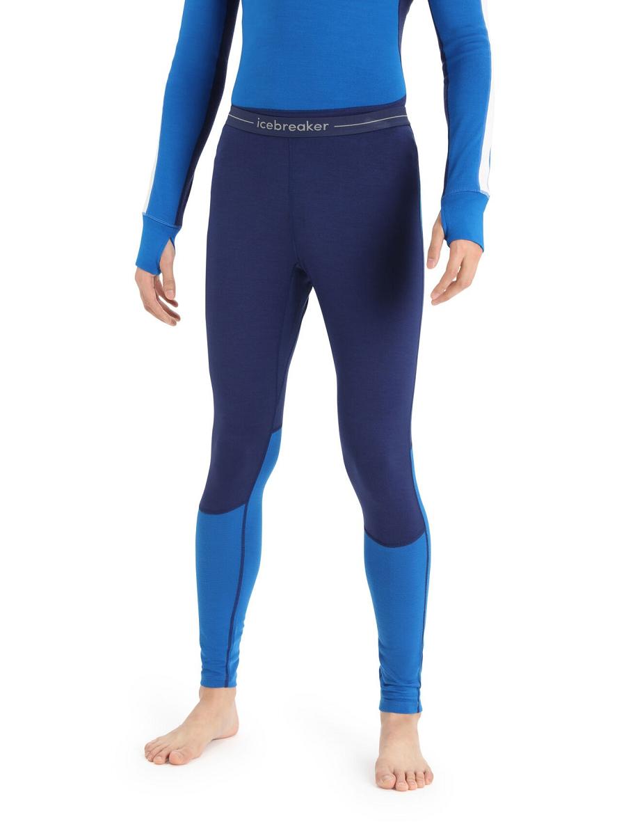 Base Layers Icebreaker Merino 260 ZoneKnit™ Merino Leggings Homme Bleu Royal Bleu Marine | FR 1331AHKP